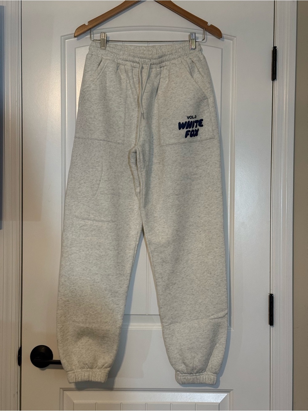 White Fox Boutique Light Gray Jogger Track Pants - Vol.3 Logo - Picture 5 of 9